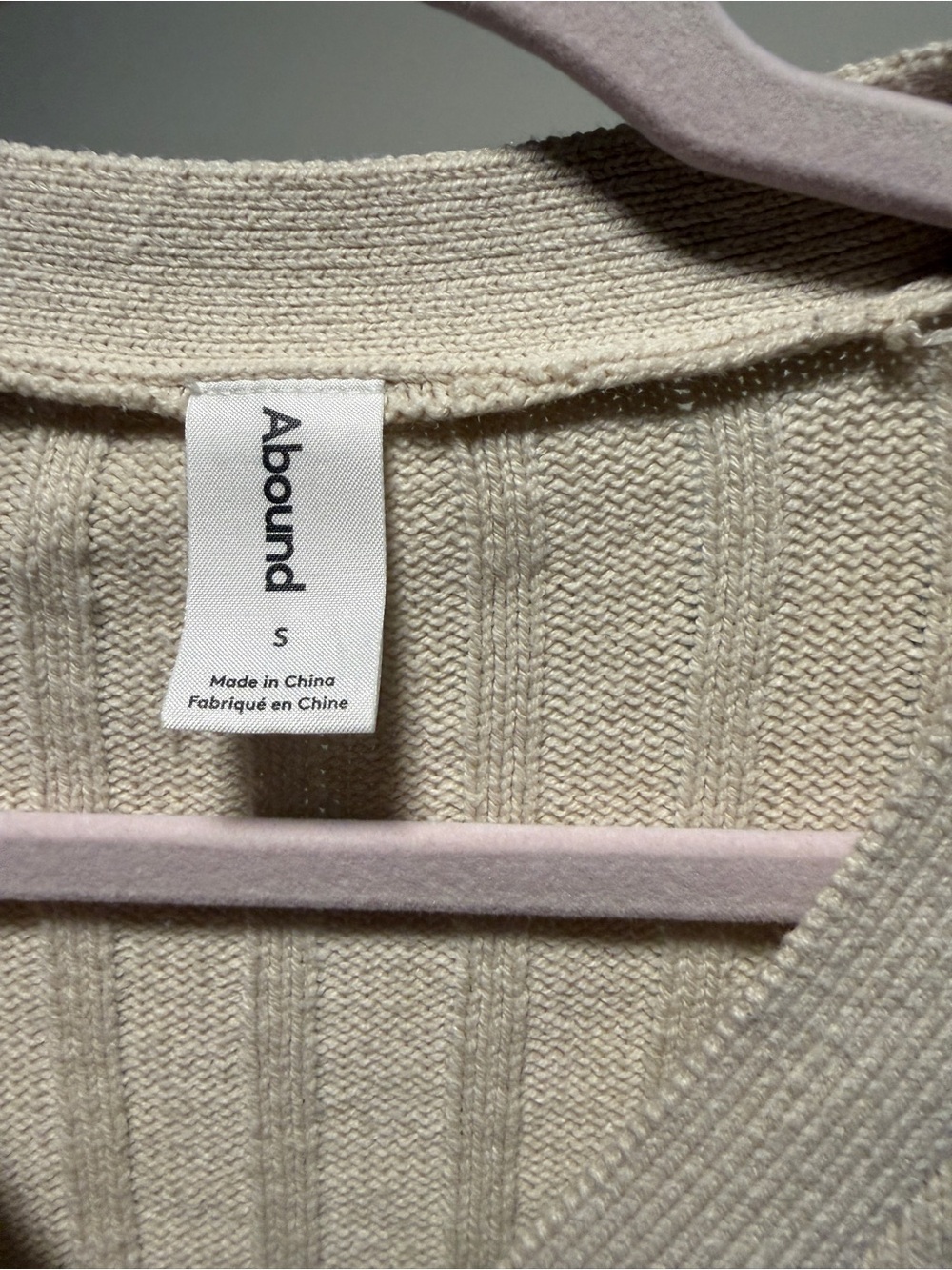 Abound Cream Cropped Ribbed Button Cardigan - Picture 2 of 4